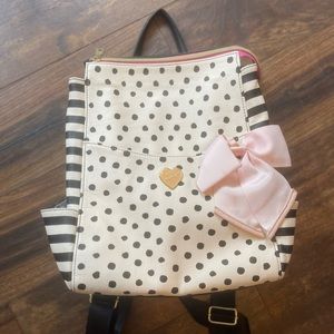Betsy Johnson polka dotted backpack